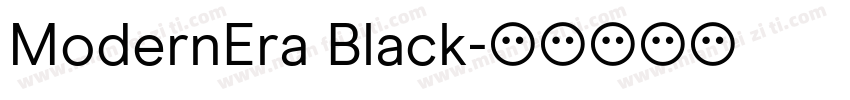 ModernEra Black字体转换